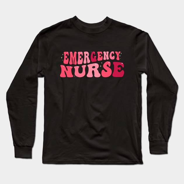 Emergency Department Emergency Room Nurse ER Nurse Long Sleeve T-Shirt by Flow-designs